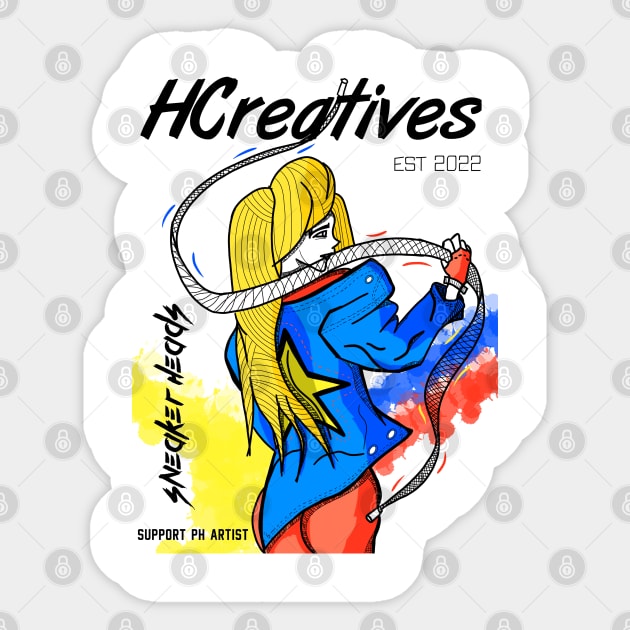 SneakerHead Girl Sticker by HCreatives